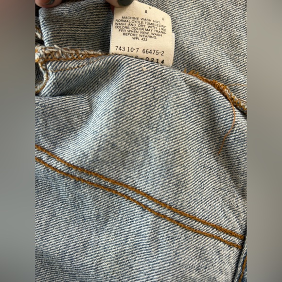 Vintage Levi’s Orange Tab Denim Trucker Jacket USA Kids Size 5 - Picture 8 of 10